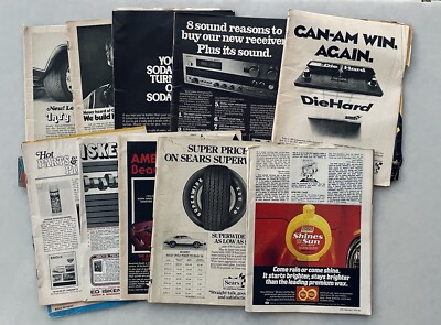 Lot 10 Old HOT ROD MAGAZINE 1972 1973 1974 1976 1977  Without Covers See Photo