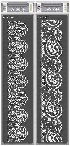 Fancy Lace Border Stencils For Cake Decoration Pack Of 2 - Bild 3 von 4
