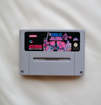 SUPER NINTENDO NBA ALL-STAR CHALLENGE BASKETBALL SPIEL SNES GAME TOP ZUSTAND 