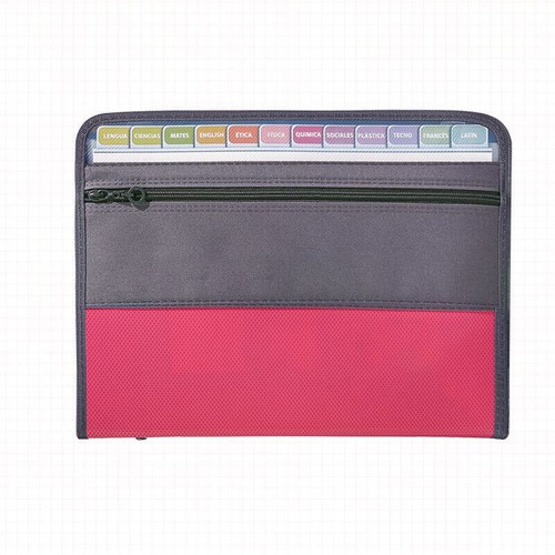 Expanding File Organizer 13 Pocket Accordion Office Document Bag with Zipper AUS - Picture 6 of 17