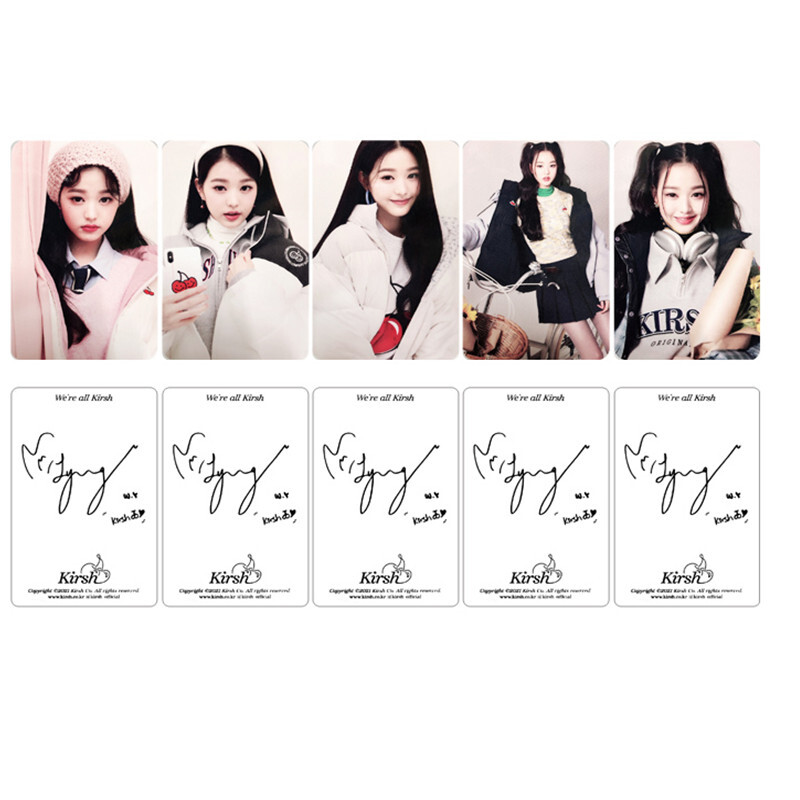 Kpop IVE IZONE Wonyoung Album Photo Cards Fanmade Autograph