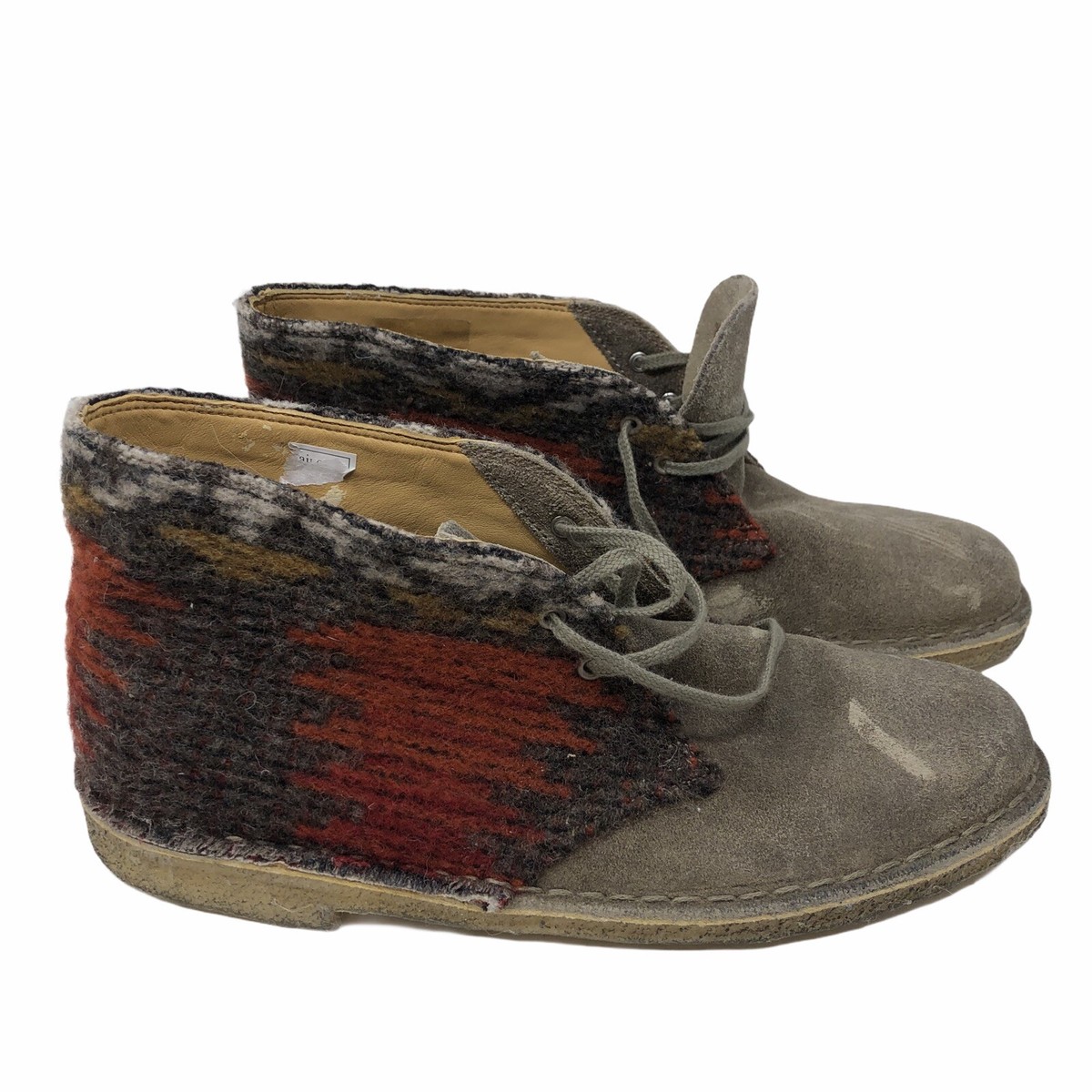 Clarks Chukka Desert Boot Suede Woolrich Aztec Womens Sz 10 | eBay