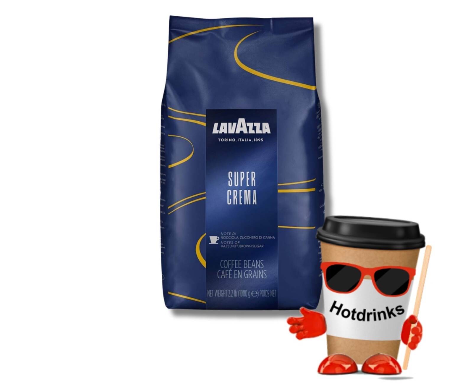 LavAzza Super Crema Coffee, Espresso Beans x 6kg (6 x 1kg) **TRADE PRICE OFFER** - Image 2