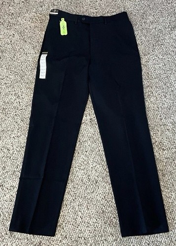 Haggar Men's E-CLO Repreve Stria Flat Front Dress Pant - Product