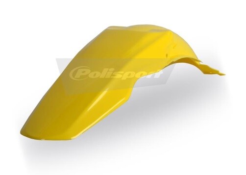 Garde boue arriere SUZUKI RM 250 jaune plastique Polisport moto cross 2001-2008