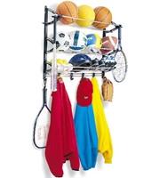 Sports Equipment Rack Shelves Wall Mount Home Garage Balls Shoe Racket Organize Sports Equipment Rack Shelves Wall Mount Home Garage Balls Shoe Racket Organize