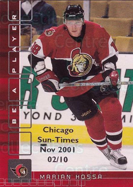 2001-02 BAP Memorabilia Chicago Sun Times Ruby #98 Marian Hossa