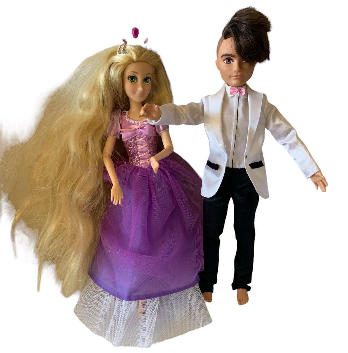 Disney's Rapunzel Barbie and 2012 Mattel Barbie in Suit w Haircut | eBay
