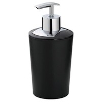 Kela Marta Seifenspender Pumpspender Schwarz Silbergrau Kunststoff 350 Ml