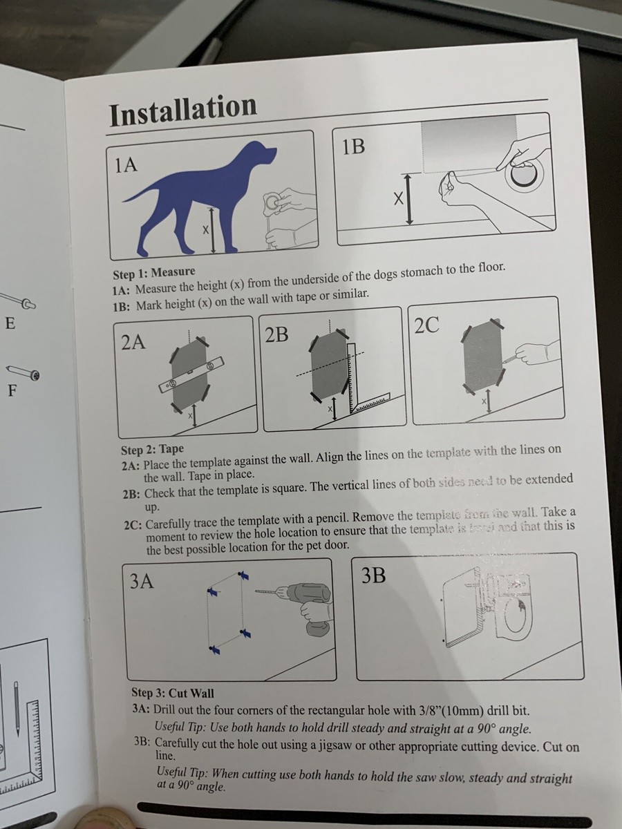 MAVRICFLEX Heavy Duty Doggy Door With Sliding Lock Panel, Energy