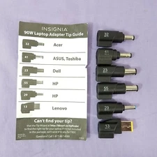 Insignia Charger Laptop Adapter Replacement Tip Acer Toshiba Dell HP Lenovo ASUS
