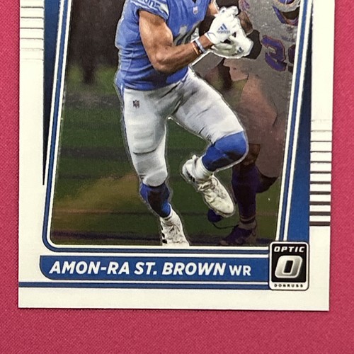 2021 Panini Donruss Optic Amon-Ra St. Brown Rated Rookie RC #228 - Picture 3 of 7