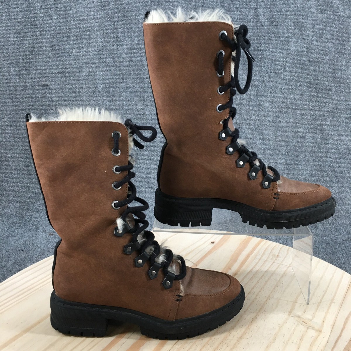 Circus by Sam Edelman Waterproof Winter Boots Womens M Liam Brown Faux  Leather