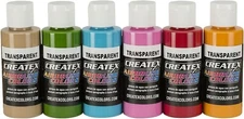 Createx Colors Tropical Airbrush Set 6 2 ounce bottles