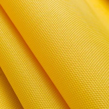 Vinyl Mesh Lemon Yellow 60″ Fabric is a tightly woven 70% PVC & 30% vinyl-coated