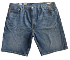 Men's Levi s 405 Shorts Standard Fit Denim 44" Relaxed 10" Inseam Blue
