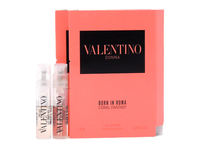 VALENTINO DONNA BORN IN ROMA CORAL FANTASY EDP 1.2ml .04oz x 2