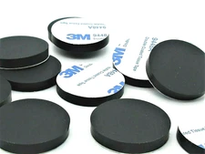 1" Rubber Stick On Rubber Feet for Sewing Machines  Universal  3/16" Thick 