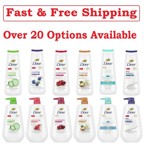 Dove Gentle Women's Body Wash with Pump/Flip top lid: Choose your Scents & Sizes - 第 1/24 張圖片