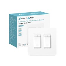 Kasa Smart Dimmer Switch 2-Gang HS220-2, Single Pole, Needs Neutral... Fast Ship