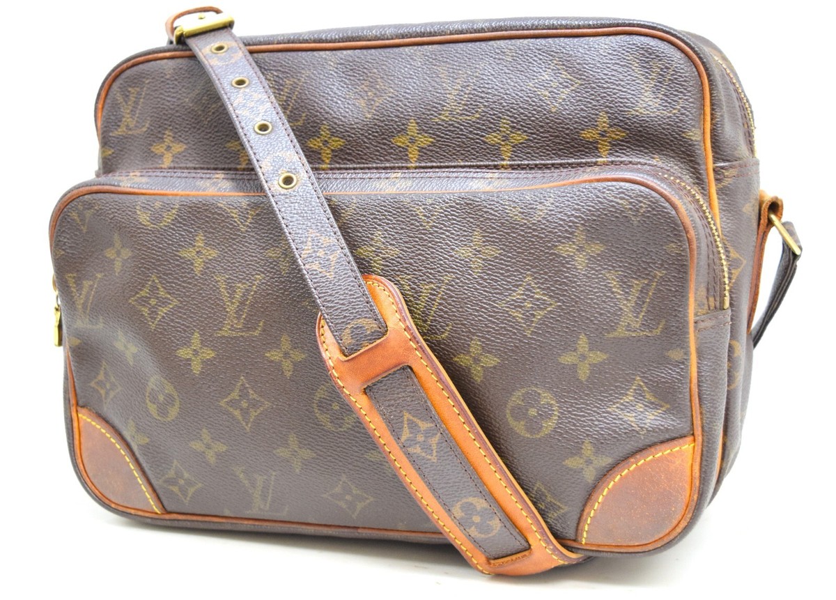 Auth Louis Vuitton Nile Crossbody Bag Monogram Canvas M45244 LV
