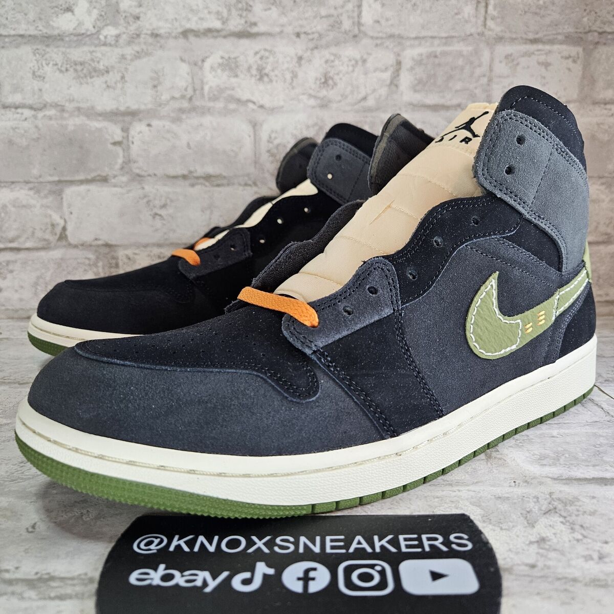 Nike Air Jordan 1 Mid SE Craft Halloween FD6817-003 Men's Nike Air Jordan 1 Mid SE Craft Halloween FD6817-003 Men's