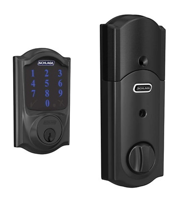 SCHLAGE BE469ZP CAM 622 Connect Smart Deadbolt Matte Black Z