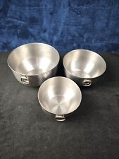 Farberware Nesting Mixing Bowls Stainless Steel Double Thumb Rings 734