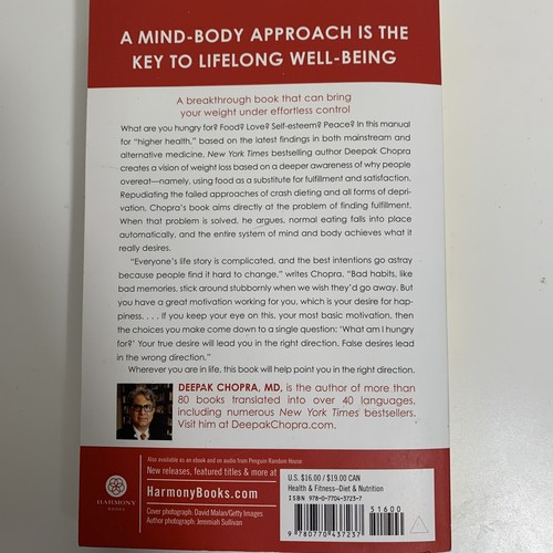 What Are You Hungry For?: The Chopra Solution to Permane... by Chopra MD, Deepak - Picture 5 of 7