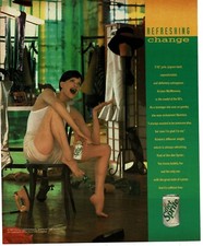 1994 DIET SPRITE model KRISTEN McMENAMY Vintage Print Ad