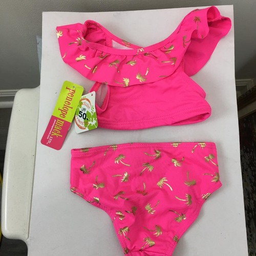 NEW Penelope Mack Baby Girls 2 Pc Swimsuit Size 12M 12 Months UPF 50+ NWT - Picture 3 of 4