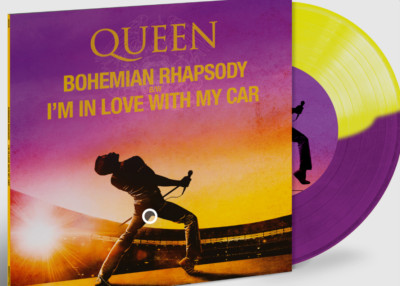 Queen - Bohemian Rhapsody  / I`m in love  7'' VINYL Single Purple Yellow NUE OVP 