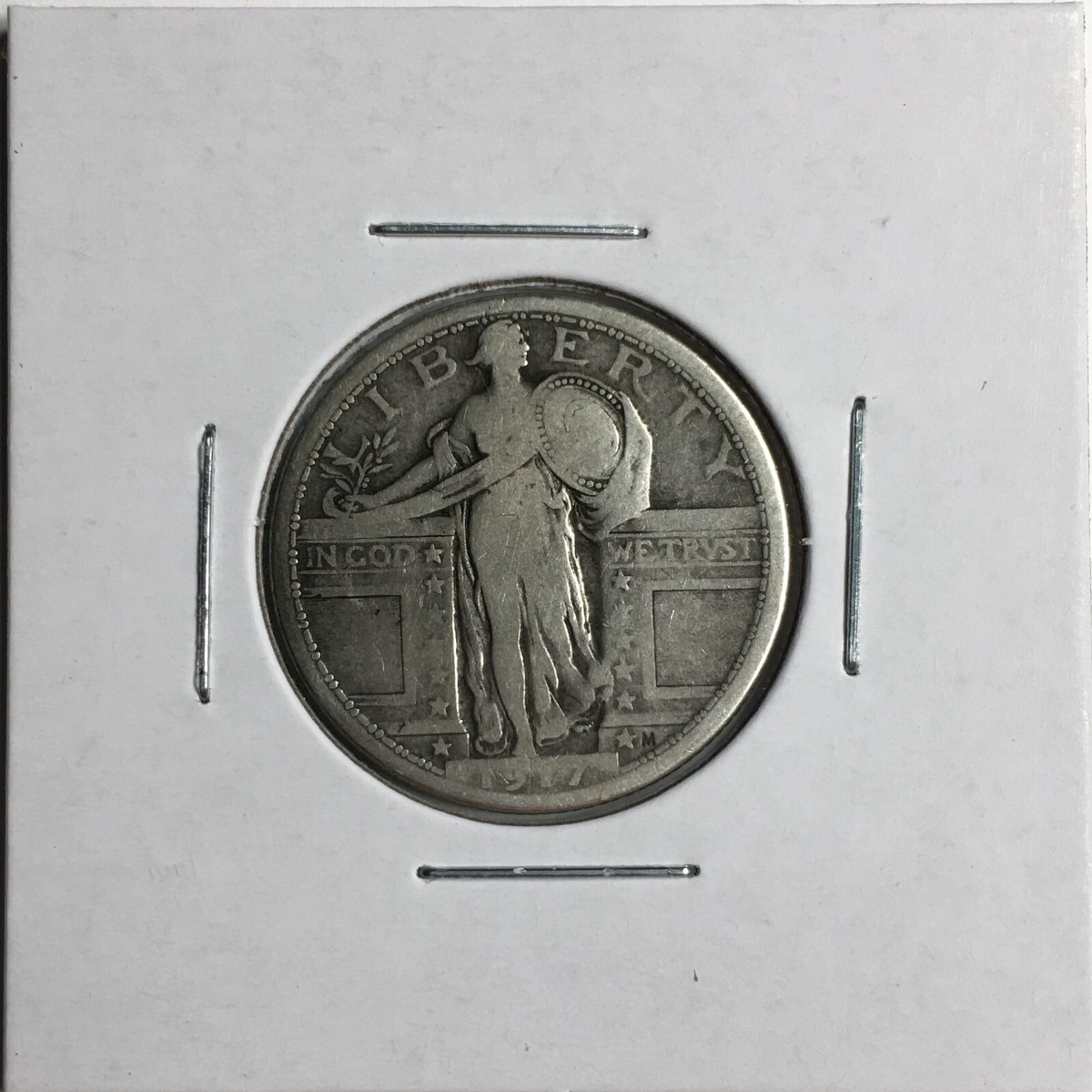 ZETTPOWER（84cm） 1917 Standing Liberty Quarter Type 1 - (F) KM#141 - 90