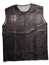 Men Barber vest,Barber jacket,barber stylist vest, chaleco de barberBlack M L XL