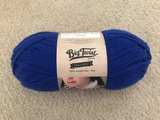 Big Twist Yarns Royal Blue #4 Medium Worsted Acrylic Yarn 6OZ/170gms/322yds/295m