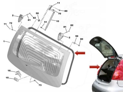 Kofferbak Afdichtingsstrip, Auto Achterklep Rubberen Achterklep Afdichtingsstrip Achterklep Gap Seal Verbeterde Functies