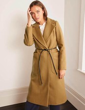 Boden Edale Belted Coat Camel Rrp £230.00 Size Uk 8 Brand New Sample T0669  C3
