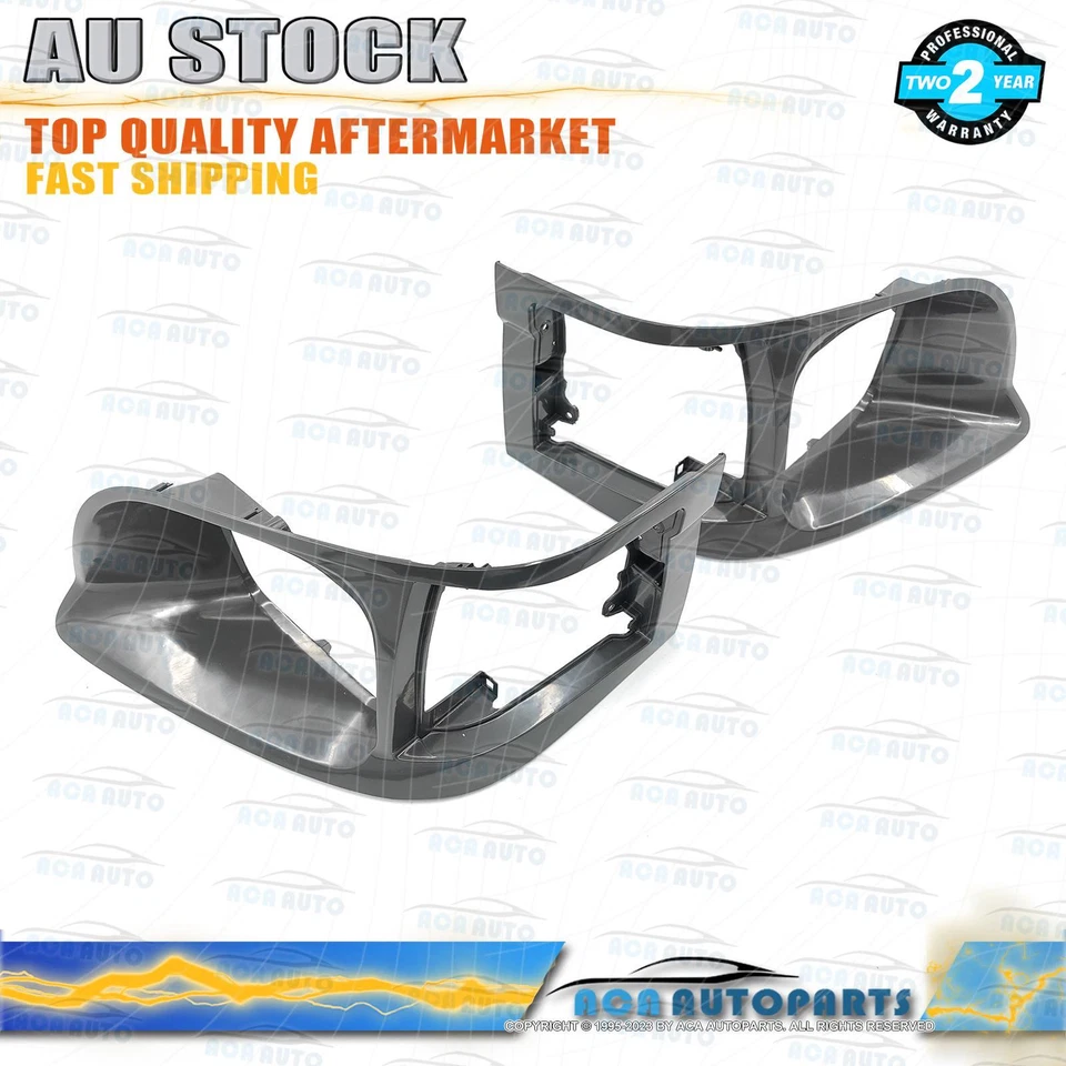 for Toyota Hiace 1998-2005 L+R Set DarkGray Headlight Surround Pair New AU Stock - image 2 of 4