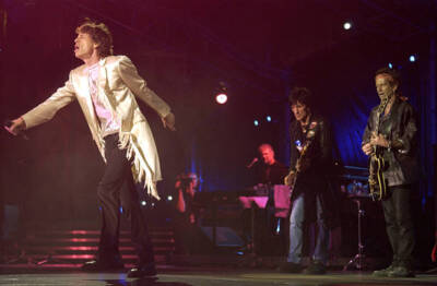 Mick Jagger, Ron Wood and Keith Richards of The Rolling Stones- Old Photo
