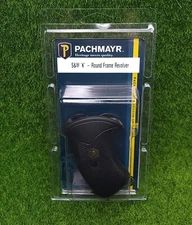Pachmayr Compact Grip Fits Smith & Wesson K/L Frame, Round Butt, Black - 03270