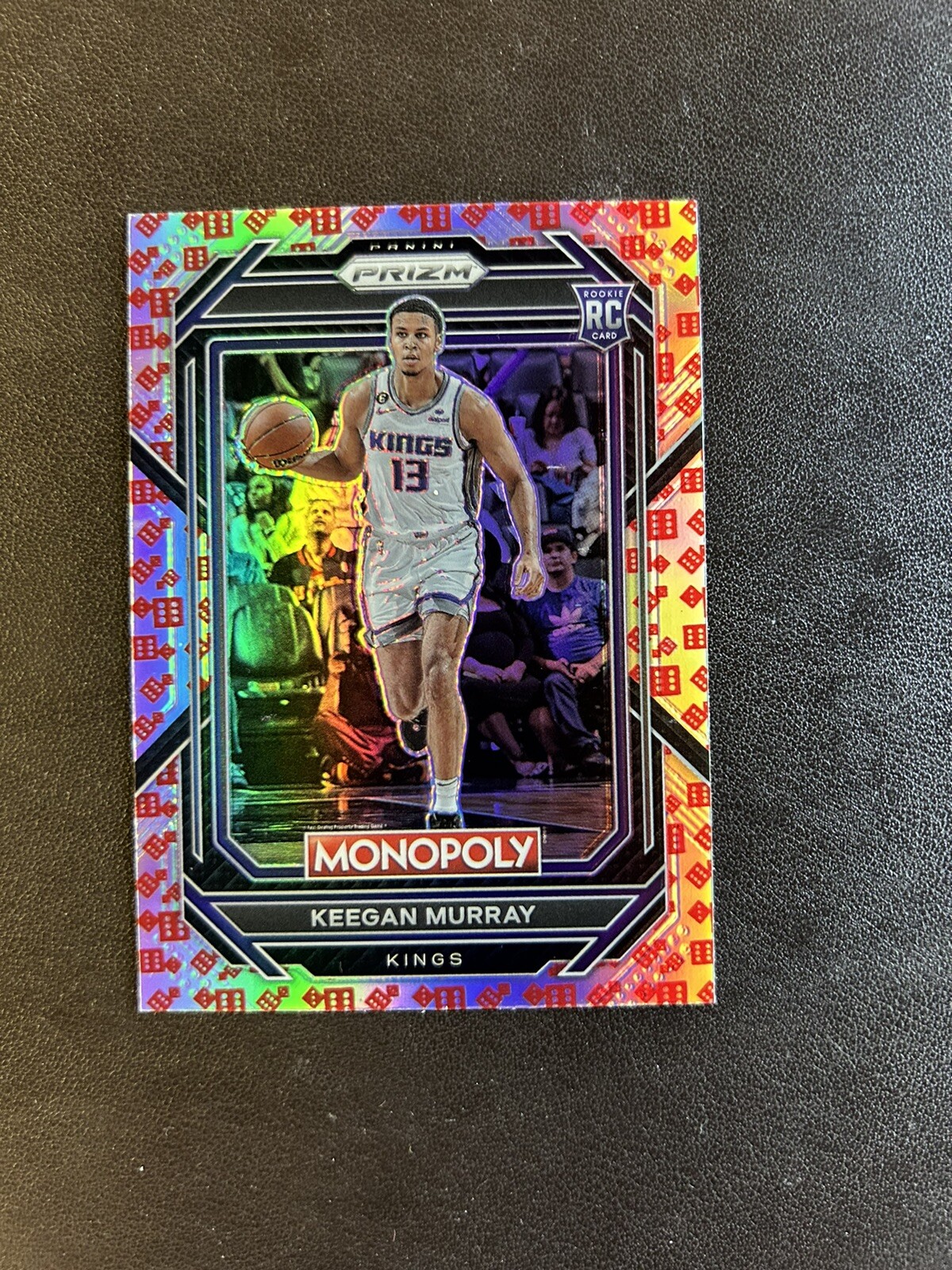 2022-23 Prizm Monopoly KEEGAN MURRAY Red Dice Prizm Rookie RC #78 Kings