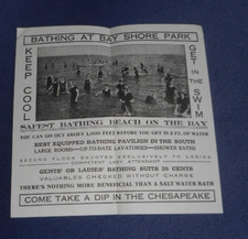 July 4, 1914 Trolly News Bay Shore Park Chesapeake United Railways & Electric