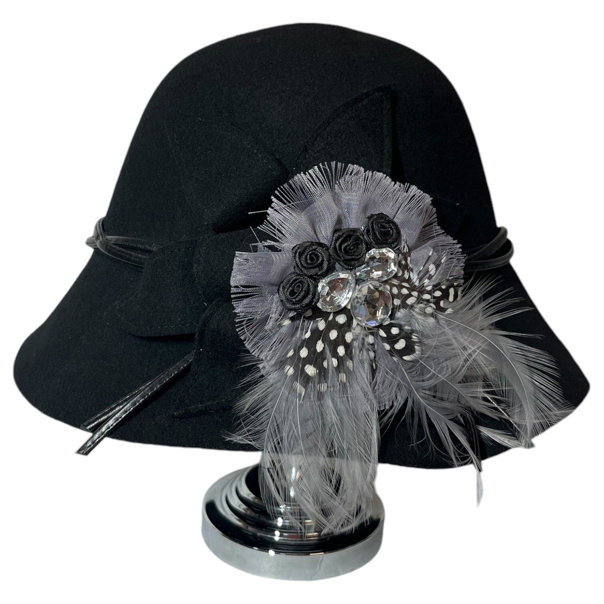 Something Special Cloche Bucket Hat Womens 100% Wool Felt  display picture 1
