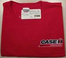 Case IH Embroidered Mens S/S T-shirt w/Pocket (4 colors)