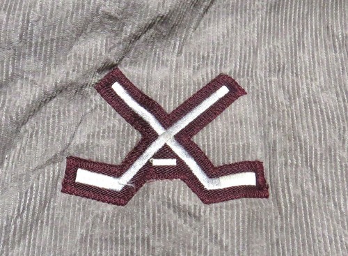 vtg JOHNSON HAWKS ICE HOCKEY Team Jacket 2XL Corduroy 80s Minnesota Saint Paul - Picture 5 of 13