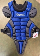 New iX5 Diamond Chest Protector, Royal/Black, Large