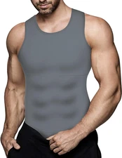 Men's Slimming Compression Shirt Workout Tank Top for Abs and Body Shaping