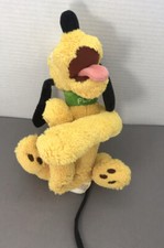 Disney Parks Laying Down Pluto Soft and Floppy Dog Plush Toy Stuffee 10.5"