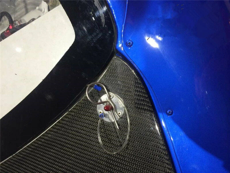 Juego de bloqueo de motor Muscle Car de 3/16" con cordones tachuelas de 1/2" Foto 3 de 4