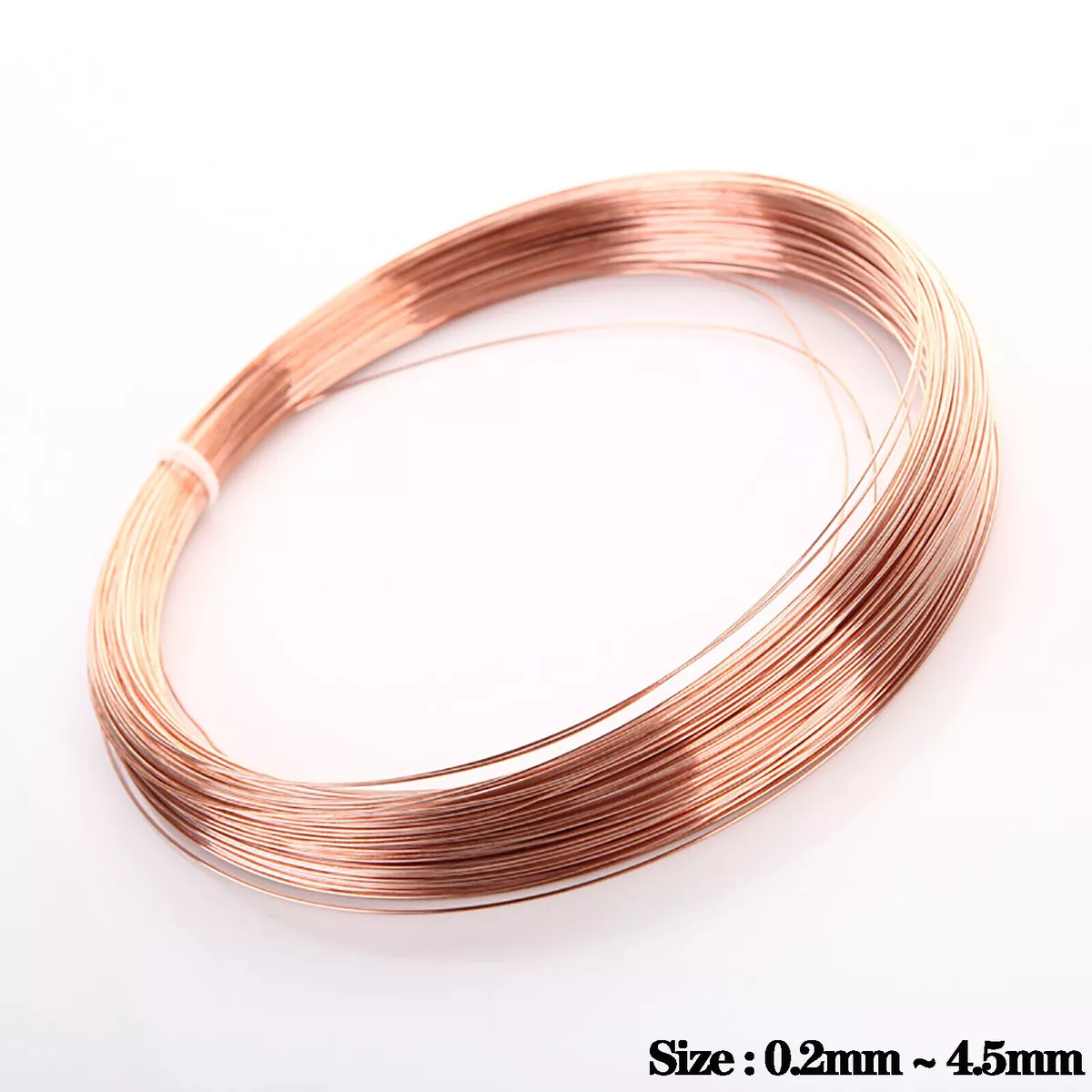 Solid Bare Copper Round Jewelry Wire for Jewelry Making, Craft